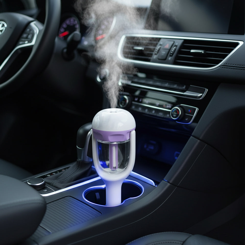 Car Air Humidifier And Oil Diffuser with USB Changer Portable