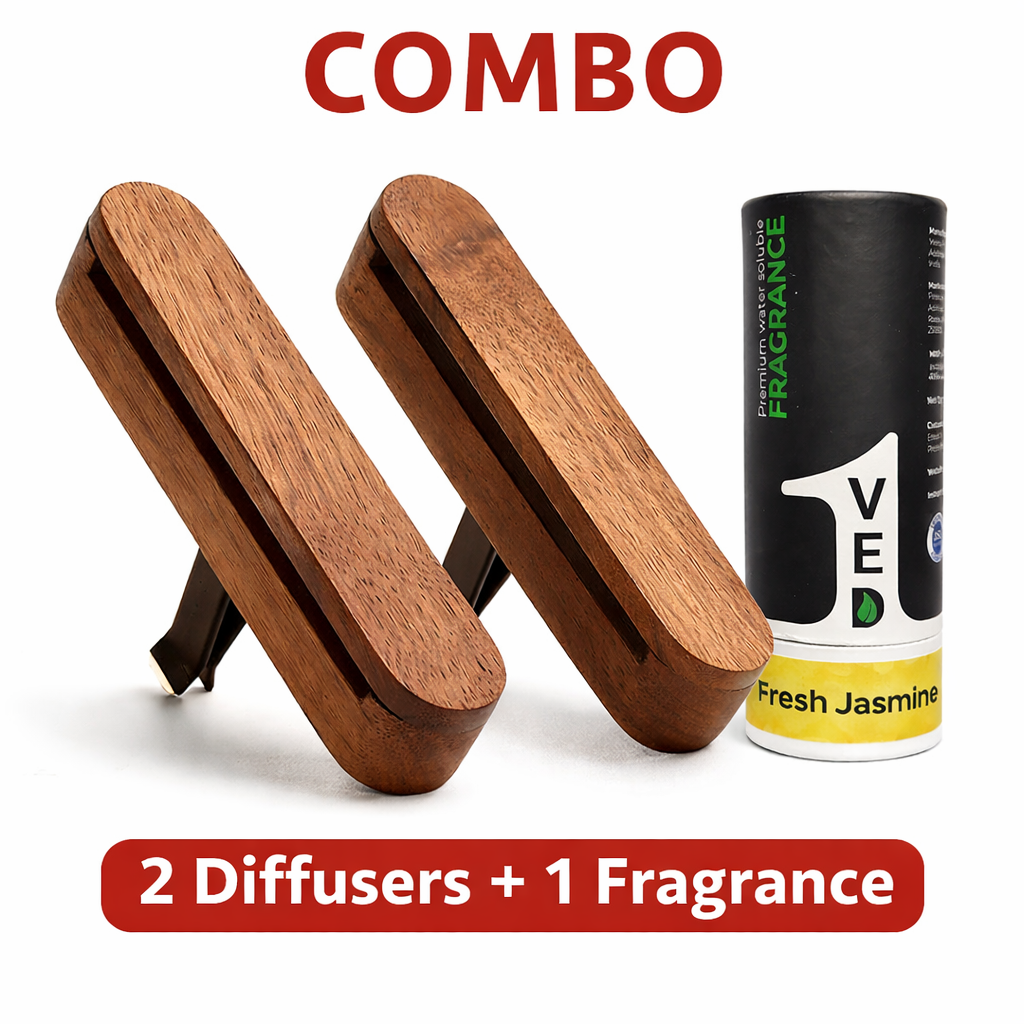 2 Car ac Wooden Vent Diffusers 1 Fragrance