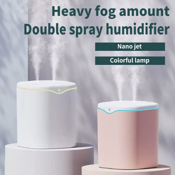 Mini USB Humidifier – Quiet Cool Mist for Car, Office, or Bedroom 1Ved