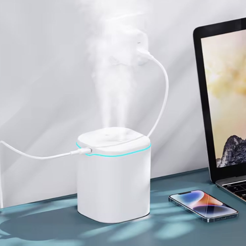 1Ved Mini USB Humidifier – Quiet Cool Mist for Car, Office, or Bedroom