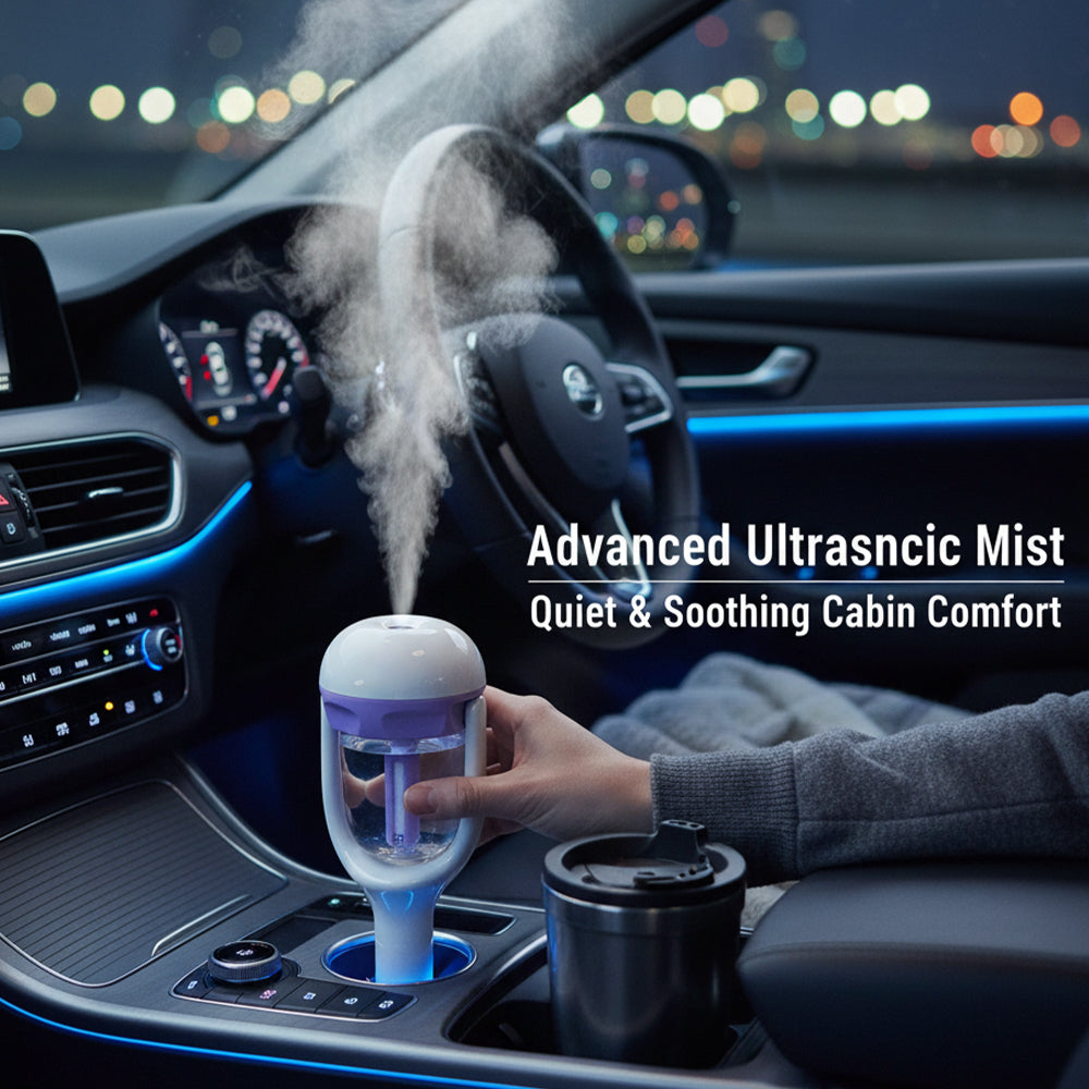 Car Air Humidifier And Oil Diffuser with USB Changer Portable