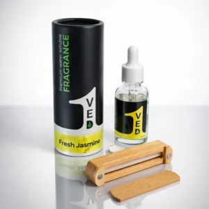 Fresh Jasmine aroma oil fragrance with wooden diffuser by 1ved